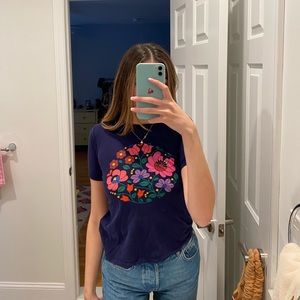 urban outfitters floral graphic tee